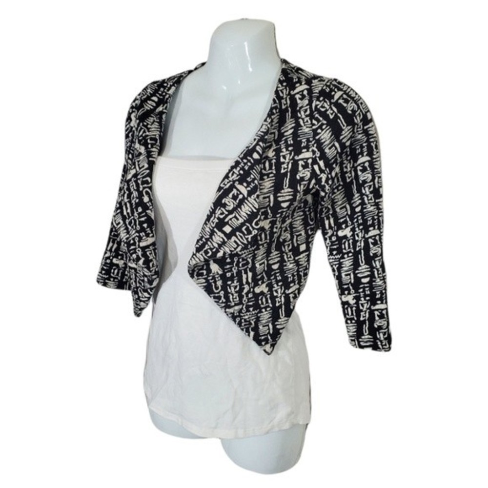 CROP Hieroglyphic Cardigan